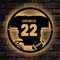 Personalisierte Fußball Lampe Neon Schild, Fußball Wall Art Decor Fußball Metall Schild mit Led Lampe 16 Farben Light Up Fußball Name Schild Raumdekoration Fußball Nachtlicht für Jungen