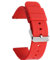 NTEK Silicone Rubber Watch Bands, Quick Release Sport Watch Replacement Straps, Universal Smart Watch Band, Buckle Smart Watch Bands Wrist Straps for Men Women (16 MM, RED)