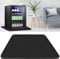 Haxmdfa Mini Fridge Silicone Mat 24''x24 X0.6'' Under Refrigerator Mat Silicone Refrigerator Floor Mat Freezer Protect From Appliance Leaks Water Spills (Black)