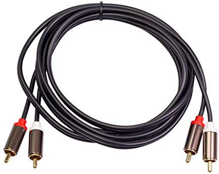 Sujurio Cable de Audio Coaxial a 2 Cable de Audio EstéReo de 3,5 Jack 1M para Cine en Casa DVD TV Amplificador CD