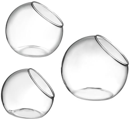 KITANDOVE 3 Stücke Glas Luft Pflanze Sukkulenten Terrarien Moderne Glas Terrarien Für Hochzeit Geburtstag Dekorationen