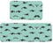 Pacific Ocean Wal Küchenbodenmatte, 2 Sets – Stehtisch-Wäscheteppiche, perfekt für Heimdekoration, Badezimmer, Fußmatte