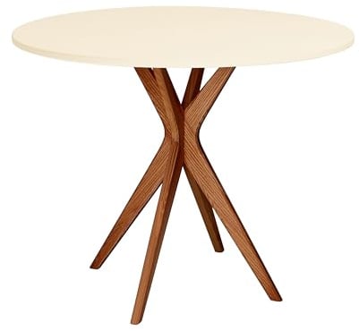 RAGABA JUBI Runder Esstisch 90cm Eiche Ivory
