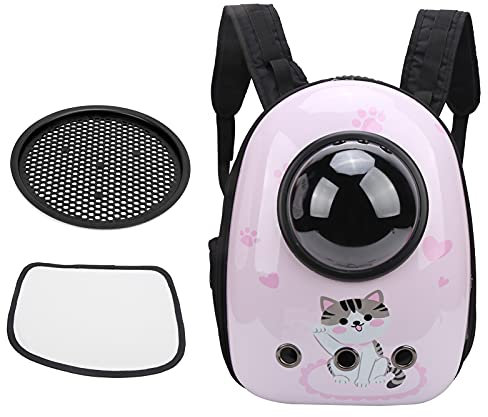 Katzenrucksack, Raumkapsel-Haustierträger, Haustier-Reiserucksack, tragbarer wasserdichter Raumkapsel-Luftblasenrucksack für Katzen und Welpen zum Wandern, Reisen