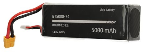 Lipo Akku 4S 14,8 V 5000 mAh, Lipo-Akku mit längerer Lebensdauer für Flywing FW450 V3 RC Hubschrauber