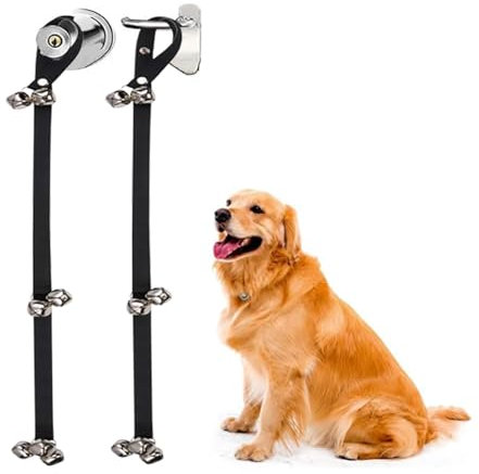 SleekAura Dog Bells Toilet Training - Puppy Dog Doorbell for House Potty Training - Adjustable Strap for Any Doorknob - Durable, Loud Bells for Effective Pet Communication - Potty Training Aid