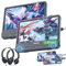 GOnavidio 12 Doppio Lettore DVD Portatile per Auto con Ingresso HDMI, Batteria Ricaricabile Incorporata, Lettori DVD per Auto Supporta MP4/Scheda USB/TF, Ultima Memoria