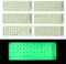 Luminous Keyboard Stickers, Black Lettering Fluorescent Replacement Stickers For Computer Notebook Desktop Keyboards (English)