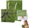 Grün Große Geschenkbox Set - Qualitätsvoller Geschenkkarton mit Deckel für Geburtstag, Weihnachten - Geschenkbox Groß mit Exquisite Grußkarten, Geschenktüten - Perfekt für Herren, Damen