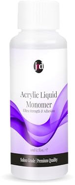 JND Acrylic Liquid Monomer Professional Salon Quality Acrylic Nails Extensions Nail Art (50ml, Clear)