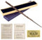 Hermione - Baguette magique Hermione Granger avec noyau en acier - 39 cm - Baguettes magiques en résine dans une boîte cadeau avec carte de dicton magique et billet de station - Jouet de cosplay