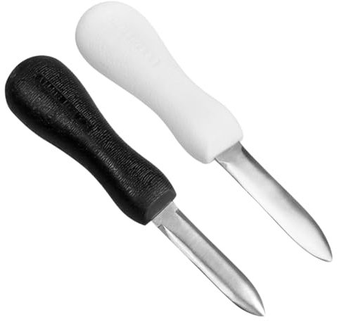 ZUNOXAZ Couteau À Huîtres Électrique Rechargeable 2 Pièces Ouvre-Coquilles Ouvre-Crabe Kit D'Ouverture De Fruits De Mer Couteau À Écailler Ouvre-Bouteille Fruits De Mer Acier