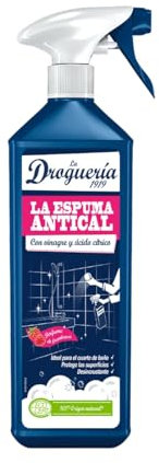 Kalklösender Schaumreiniger mit Essig und Zitronensäure, Himbeerduft 750 ml. 4er-Pack