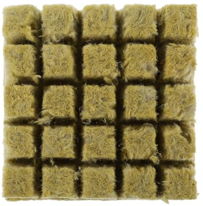 MAGICLULU Blocco Nutritivo per Piantine da Talea 25 Pezzi 25x25x40 Mm in Torba Vegetale Biodegradabile per Coltivazione Senza Suolo, Trapianto e Vivaismo di Fiori, Ortaggi e Piante Verdi