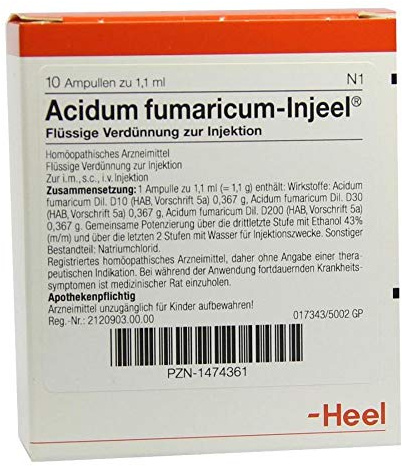 ACIDUM FUMARICUM INJEEL Ampullen 10 St
