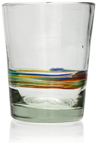 Tumia LAC Italienisches Glas -Verschiedenfarbiger Streifen - Einzelnes Glas