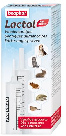 BEAPHAR - Lactol Fütterungsspritzen 14 ml - Für Hunde Und Katzen - Manuelle Fütterung Junger, Kranker Oder Geschwächter Tiere - Geeignet Für Ddie Flüssige Medikamentengabe - 2 Stück