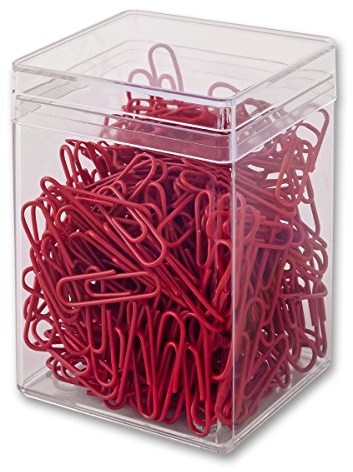 Victory Office Products 60286H300-03 Büroklammern 28 mm 300 Stück rot kunststoffummantelt