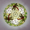 ACMHNC Tiffany Deckenlampe Libelle,Deckenleuchte Bad Vintage Schlafzimmer Deckenleuchten Mit Farbe Glas Lampenschirm Retro Decke Lampen Küche Esszimmer Wohnzimmer Flur Innenbeleuchtung,40CM