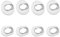 Cuscinetti auricolari per Samsung Galaxy Buds Live 2020 (DSM-R180), in morbido silicone, antiscivolo, set di adattatori di ricambio, 8 paia (grigio)