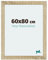 yd. Your Decoration - Bilderrahmen 60x80 cm - Sonoma Eiche - Billderrahmen aus MDF mit Acrylglas - Antireflex - 60x80 Rahmen - Mura