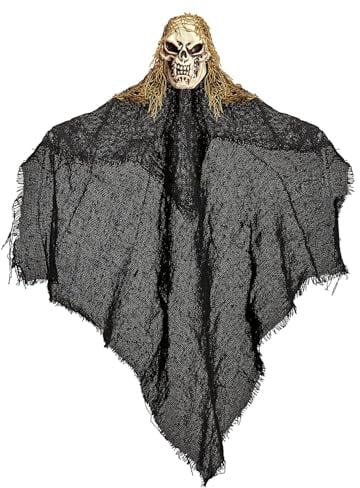 W WIDMANN MILANO Party Fashion 10032 - Sensenmann, 50 cm, Dekoration, Hängedekoration, Gespenst, Geist, gruselig, Horror, Halloween, Mottoparty