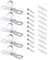 OTOTEC 5 ganci in metallo per plafoniere con sccrews e tappi per lampadari luminosi, piante, amaca, ventilatore da soffitto, 76,8 x 17,5 mm