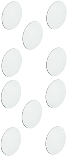 cyclingcolors 10x Abdeckkappen Selbstklebend 18mm Schutzkappen für Möbel Schrank Regal Bohrloch Abdeckung zum kleben Möbelpflaster (Weiß)