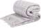 LYHome Merino Decke - Kuscheldecke Tagesdecke Sofa Wolldecke, Blanket Überwurfdecke Sofadecke Wohndecke, Flauschige Couchdecke Merinodecke, Flauschig Warm Plaid (140x200 cm | Hellgrau - Weiß Rentiere)
