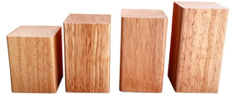 Pieds de Meuble Bois Pieds de Canapé Bois Jambes de Meuble Bois Pied D'armoire en Bois Pied de lit en Bois pour Canapé Meuble TV Table Basse 4 Pcs(Size:18cm(7.1in))