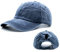 Ruyosn Basecap Damen Cap Zopf Kappe Vintage Atmungsaktiv Verstellbar Cappy für Pferdeschwanz Hip hop Cap Baumwolle Cap Mädchen Baseball Kappe Sommer Blau