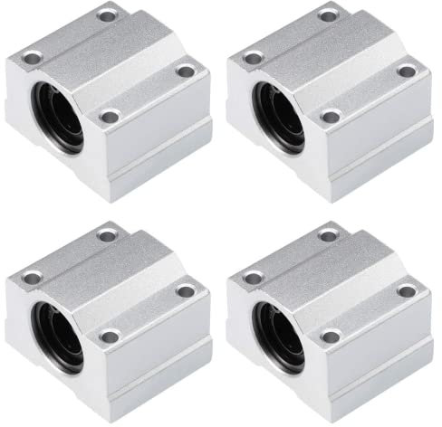Fasizi 4 Stück SCS8UU Linear Motion Kugellager CNC Gleitbuchse 34,5 mm Länge