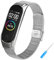 Oumida Cinturino compatibile con Xiaomi Mi Band 4, cinturino di ricambio regolabile in acciaio inox, cinturino di ricambio sportivo per Xiaomi Mi Smart Band 4