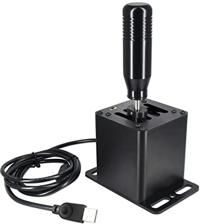 XBERSTAR Upgrade negro 7+R USB Simulador Gear Shifter para Logitech G29 G27 G25 G920 Para Thrustmaster T300RS/GT Volante PC Palanca de cambios secuencial