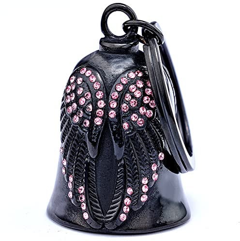CYZBTBl Motorrad-Glocken für Damen, Motorrad-Engelsglocke für Herren und Damen, Biker-Zubehör, Schutzglocke (Rosa)