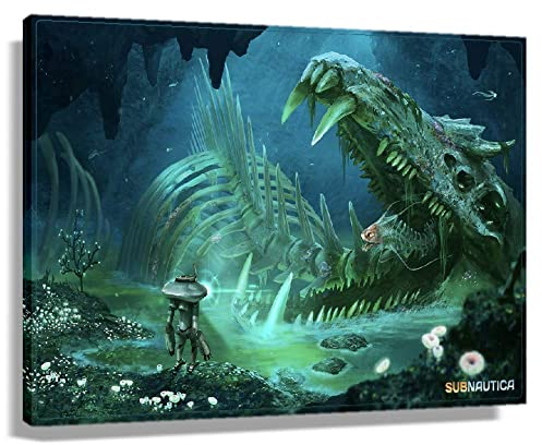 JEYUAN Poster und Drucke 60 * 90cm Senza Cornice Subnautica Gameatives Poster Arredamento Casa Decorativo Soggiorno Camera da letto