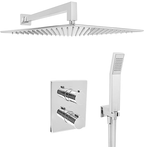 Welfenstein Thermostat Unterputz-Set T-40HC9P Regendusche 40x40cm