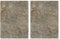 Pagnanno Hob Covers Chopping Board Pack of 2 - Versatile Kitchen Board Glass Worktop Savers - Heat Resistant Sink Boards, Worktop Protectors - Marble Effect Grey (Design 4, 50x40CM)