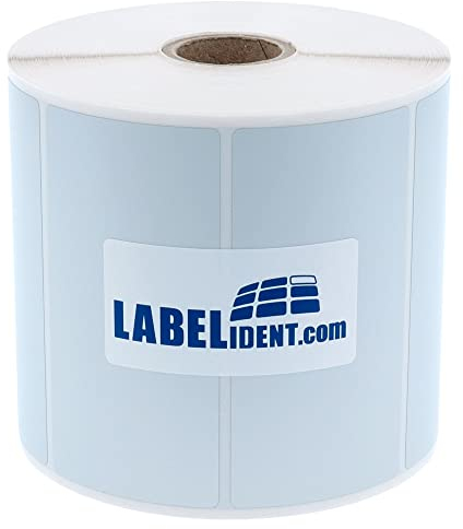 Thermotransfer Etiketten silber - 101,6 x 63,5 mm - 500 Polyester PET Etiketten für Typenschilder, 25 mm Kern, selbstklebend auf Rolle