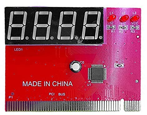 ziyuan Computer PCI Test Card Motherboard LED 4-Digit Diagnostic Tester Debug Card PC Analyzer