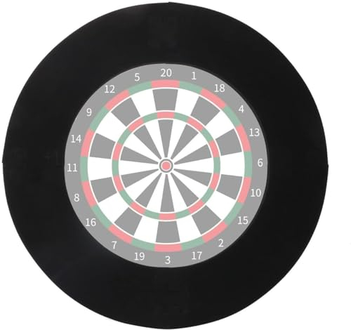 Dart Board Surround for All Brands, 4x Piece EVA Dartboard Surround Ring, Reversible Dart Board Surround
