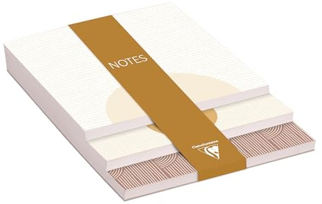 Clairefontaine 116070C Memoblock 10x14cm 90 Bogen blanko Terracotta