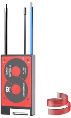 DALY 3S-24S BMS 15A to 200A Protection Board with Balancing Wire and Temperature Sensor for Lithium Battery Pack (Li-ion 10S 36V, 20A)