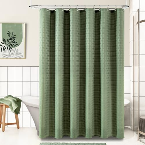 PANGSINNE Tenda da doccia extra lunga, 230 g/m², decorazione per il bagno, 230 g/m², tenda da doccia moderna di qualità alberghiera, idrorepellente, moderna, con 12 ganci, 182 x 230 cm
