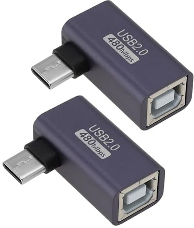 Create idea 2 Piezas Adaptador USB C A USB B Adaptador USB C A Midi Adaptador Tipo C Macho A USB B Hembra Adaptador Impresora para Teléfono Impresora Portátil Pianos Electrónicos/batería