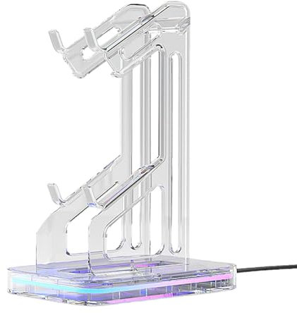 Vibhgtf Universeller Desktop-Controller-Organizer-Ständer – Gamepad-Display-Ständer, einfache Installation, Tisch-Display-Ständer | Mit Ladeloch, für Zuhause, Geschäft, Spielzimmer