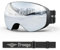 Rahmenlose Skibrille für Erwachsene, Weitsichtscheibe UV400 Anti-Fog, Schneebrille für Männer Frauen