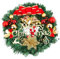 WBYNB Weihnachtskranz für Haustür, Türkranz Weihnachten Weihnachtsdeko, Künstlicher Weihnachtskranz, FüR HaustüR Wand Baum Dekoration Weihnachtsfeier Einkaufszentren Schaufenster (30 cm)