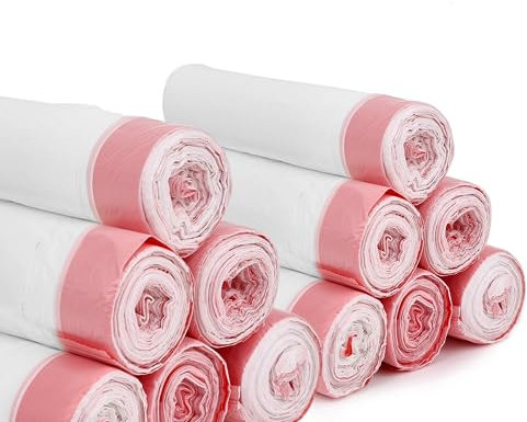 150 Stück 15 Liter Schwerlast Müllbeutel, Flüssigkeitsdicht und Reißfest Müllsäcke für Haushalt, Küche, Büro, Durchsichtig