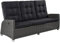 dasmöbelwerk Relaxsofa Kansas 3er Sofa Garten Couch Dreisitzer grau-Mix